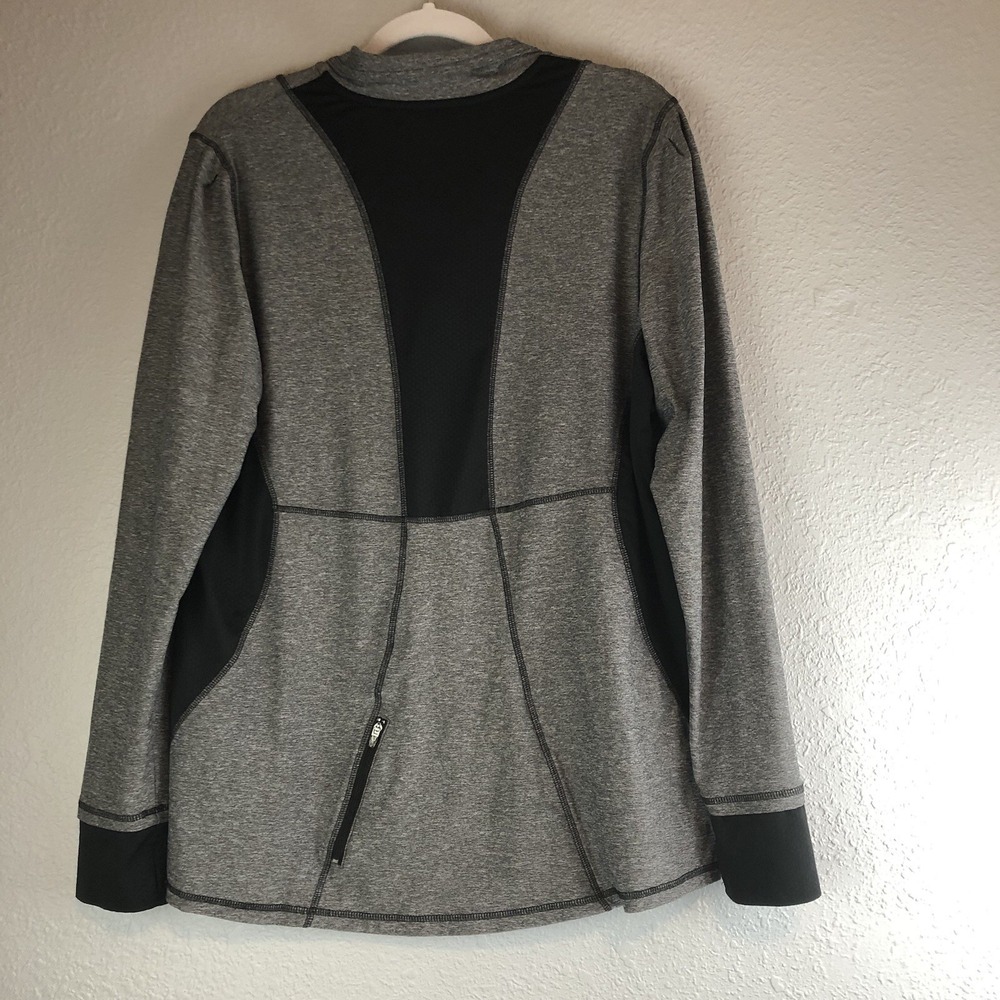 Champion Womens Shirt XXL Gray 1/4 Zip Pullover Long Sleeve Athletic Top - Picture 10 of 10